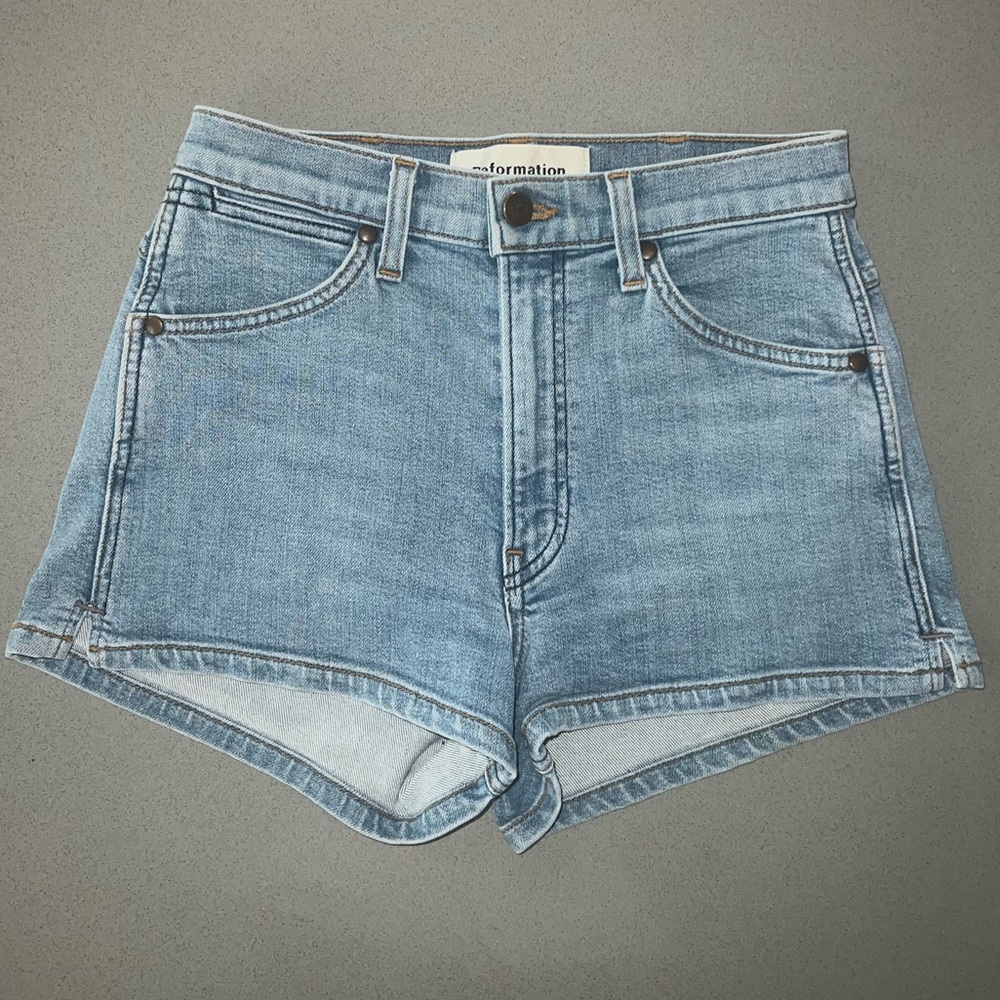 Reformation Cowgirl Denim Shorts SOLD